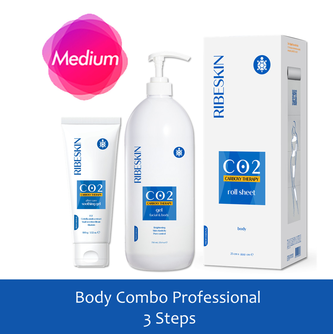 Body Ribeskin CO2 Carboxy Professional Combo - 3 Pcs Body Ribeskin CO2 Carboxy Professional Combo - 3 Pcs