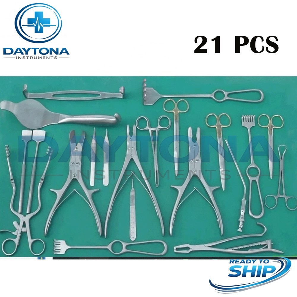 Basic Major Orthopedic surgical Instruments Set Of 21 Pcs