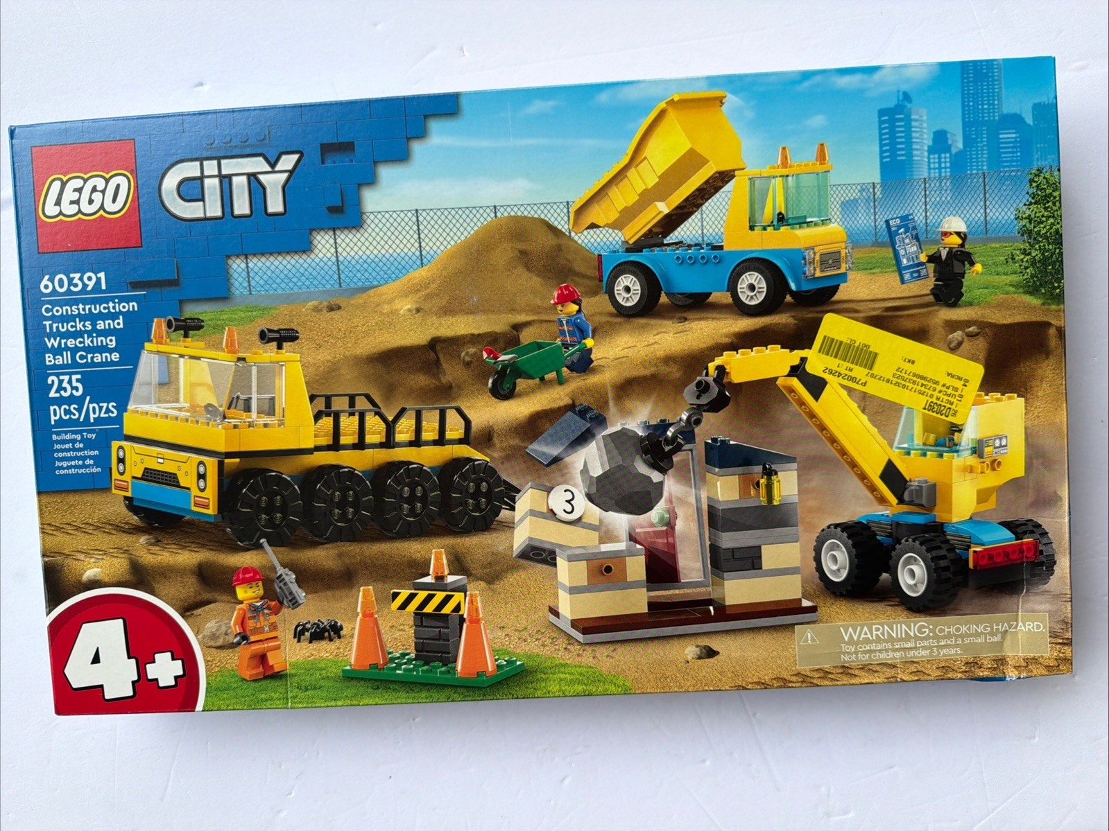 LEGO City Construction Truck and Demolition Crane New 60391 Box Is Bent READ LEGO City Construction Truck and Demolition Crane New 60391 Box Is Bent READ