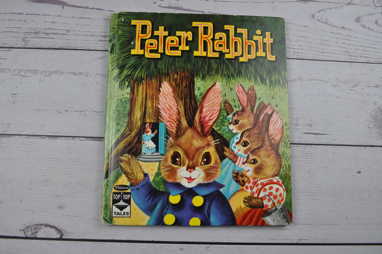 Vintage Peter Rabbit Top Tales Book 1961 #2493 Whitman Top Top Tales