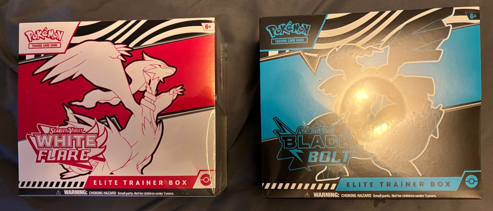 Pokemon Black Bolt and White Flare Elite Trainer Box ETB Set of 2 FACTORY SEALED