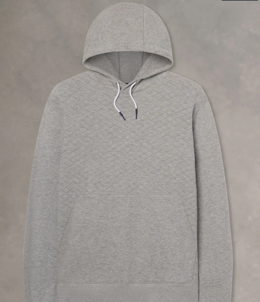 New B Draddy Andy Quilted Hoodie GREY HEATHER BDL25 Pick size New B Draddy Andy Quilted Hoodie GREY HEATHER BDL25 Pick size