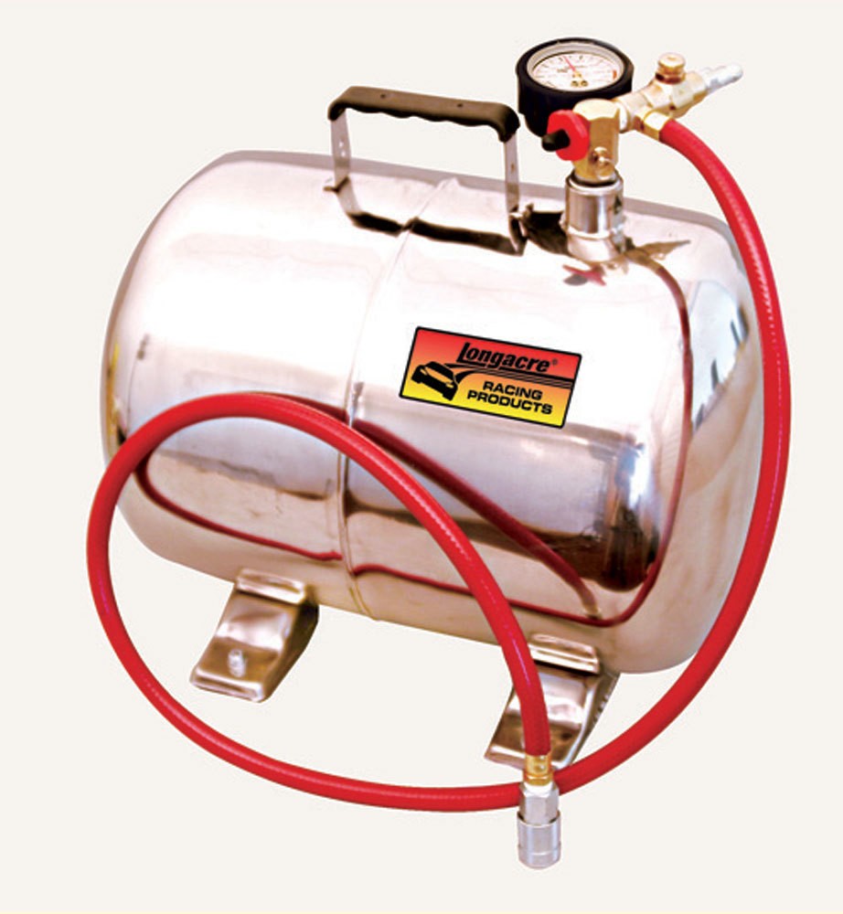 LONGACRE 52-50316 5 Gal Portable Air Tank with 4 ft Hose and 125 PSI LONGACRE 52-50316 5 Gal Portable Air Tank with 4 ft Hose and 125 PSI