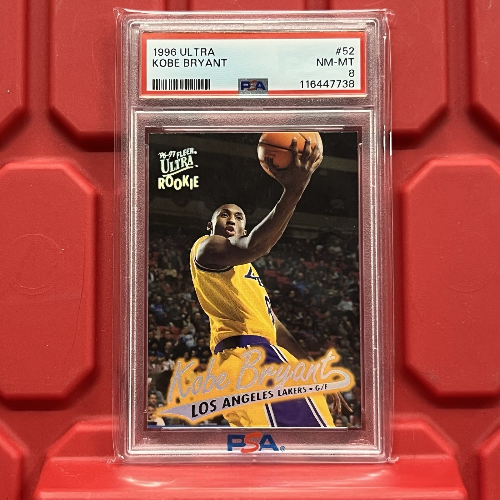 1996-97 Fleer Ultra Kobe Bryant PSA 8 Rookie Card 52 Los Angeles Lakers RC NM-MT 1996-97 Fleer Ultra Kobe Bryant PSA 8 Rookie Card 52 Los Angeles Lakers RC NM-MT