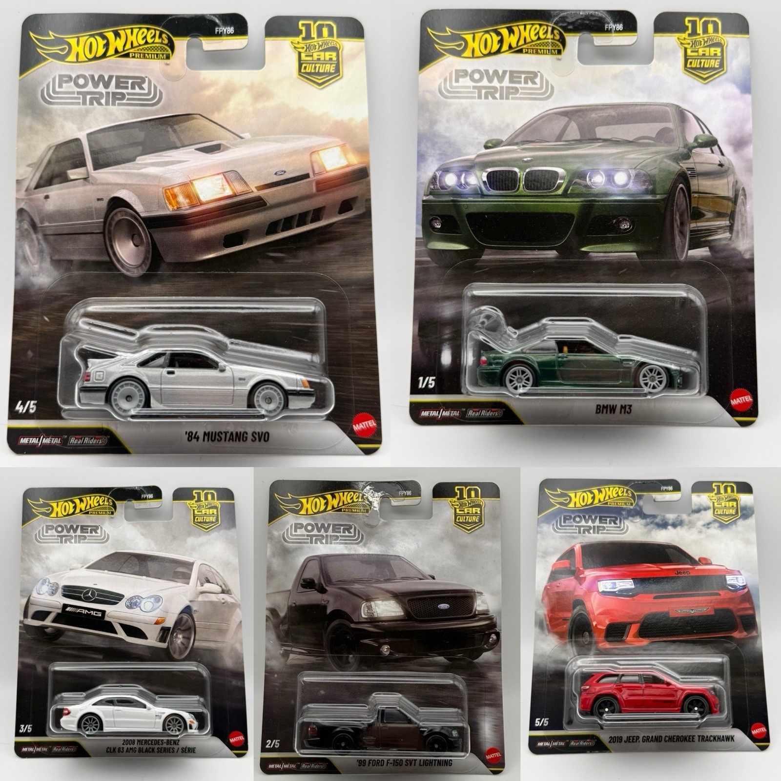 Hot Wheels Premium Car Culture Power Trip 5 Car Set Hot Wheels Premium Car Culture Power Trip 5 Car Set