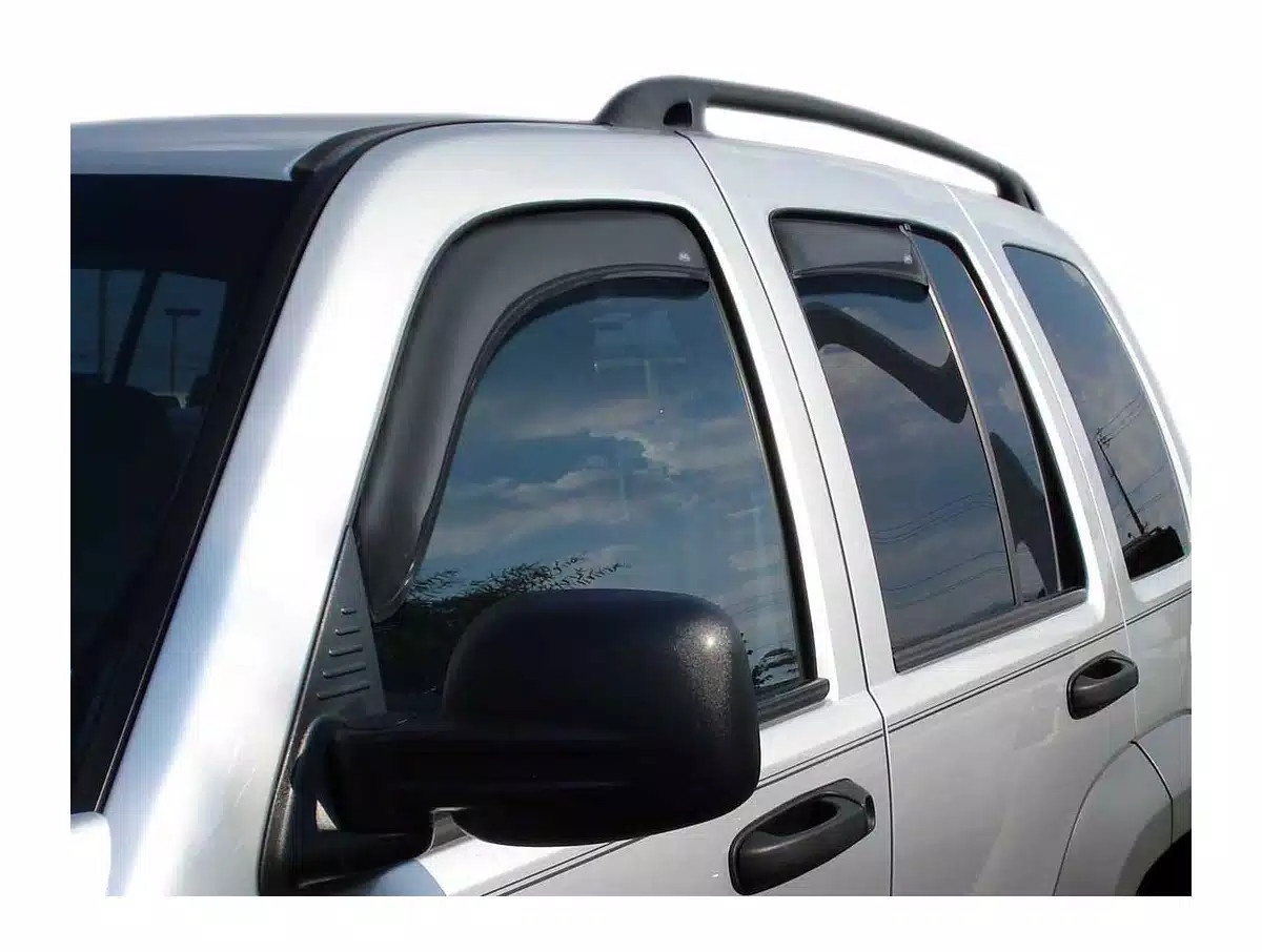 AVS In-Channel Ventvisor Wind Deflectors Fit 2002-2007 Jeep Liberty Front/Rear