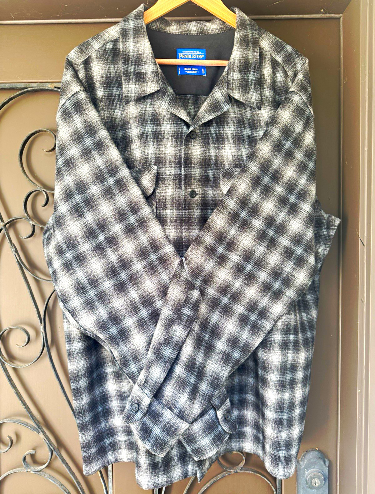 Pendleton Original Board Shirt Men\'s 2XL Gray  Wool 1957 Throwback