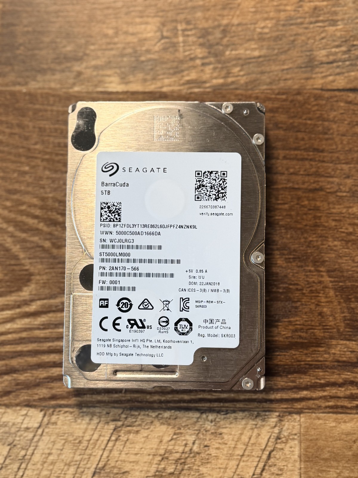 Seagate BarraCuda 5TB 2.5\ Seagate BarraCuda 5TB 2.5\