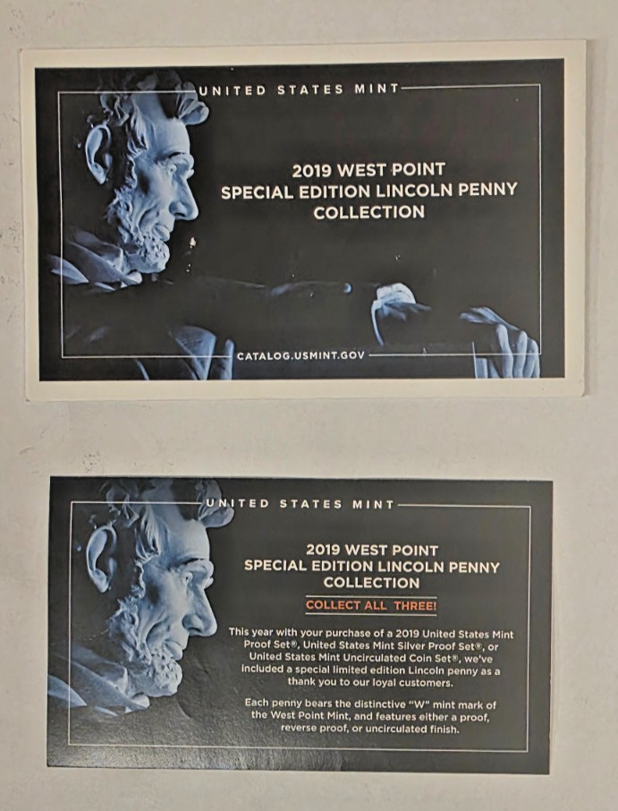 2019 W West Point Special Proof Lincoln Shield Cent Penny  OGP, ENVELOPE