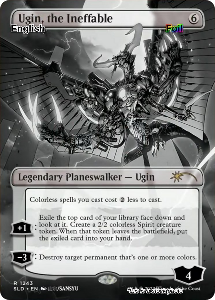 Ugin, the Ineffable (Borderless) - SLD - LP [Foil] TCG MTG