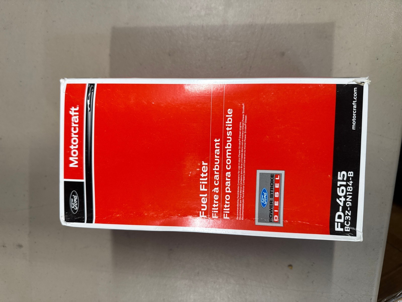 New Genuine Motorcraft FD-4615 Fuel Filter BC3Z-9N184-B 6.7L Diesel FD4615 New Genuine Motorcraft FD-4615 Fuel Filter BC3Z-9N184-B 6.7L Diesel FD4615