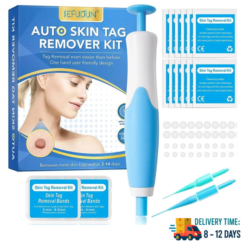 Auto Micro Skin Tag Remover Device Kit Safe Painless Removal 2-8 mm Band Tool