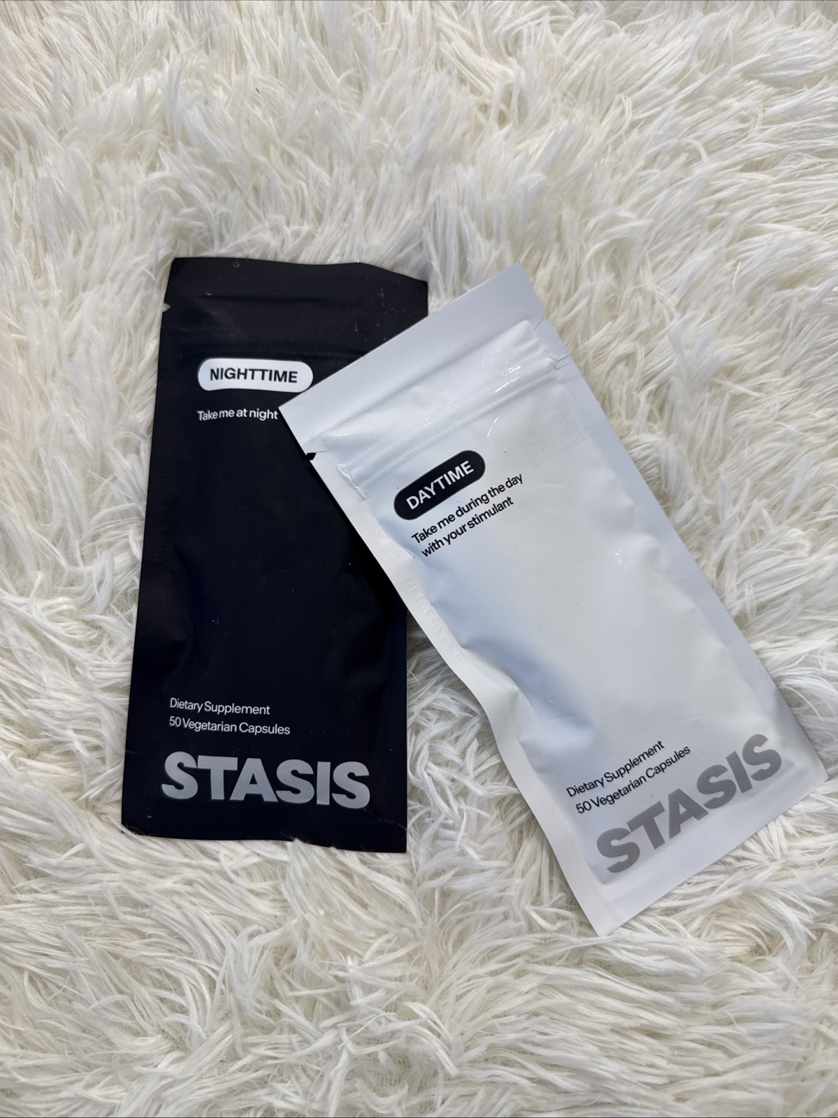 Stasis Daytime & Nighttime Supplement Bundle 50 Caps Each