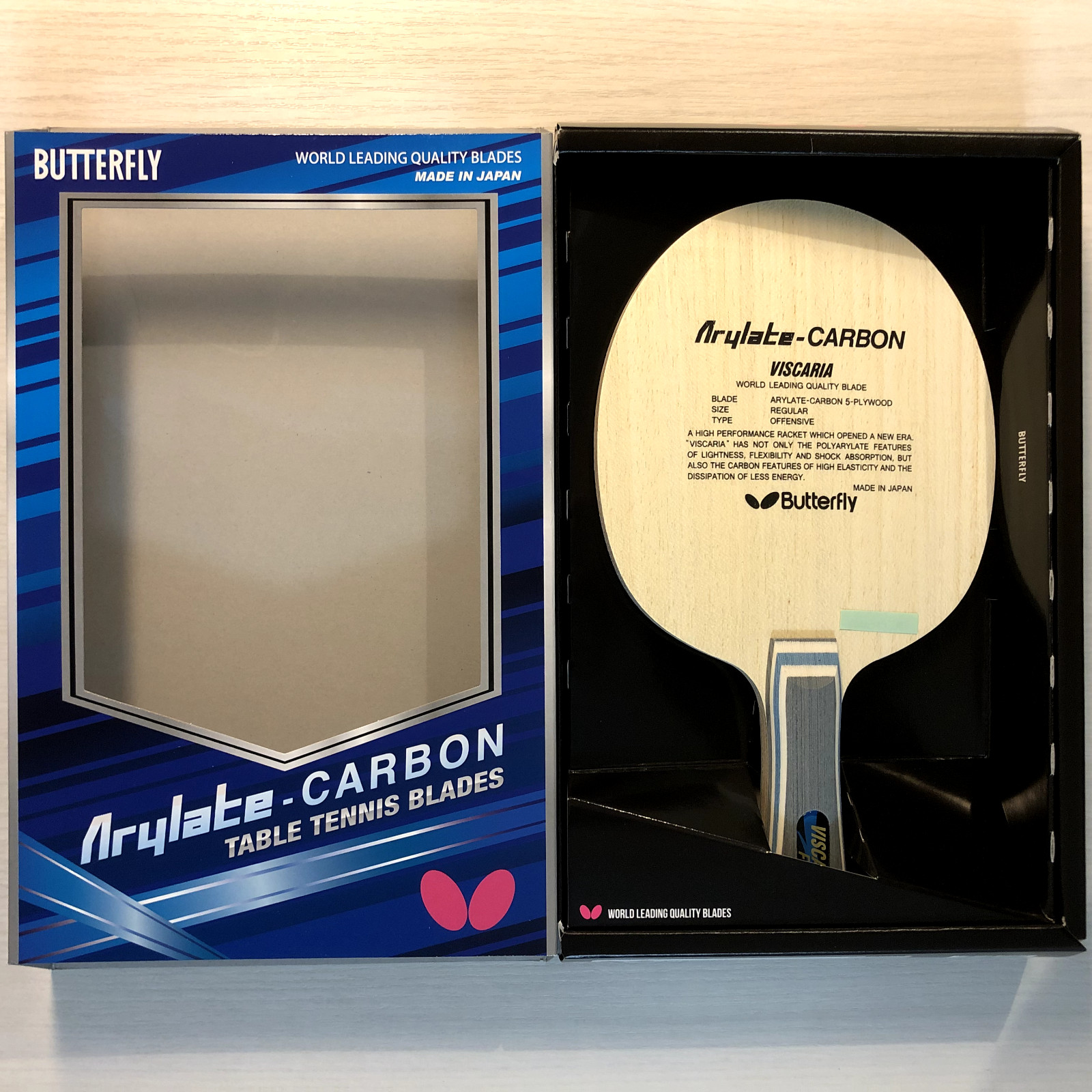 Butterfly Viscaria (ALC) FL/Flare 30041 86.02 g Table Tennis Blade Racket Paddle Butterfly Viscaria (ALC) FL/Flare 30041 86.02 g Table Tennis Blade Racket Paddle