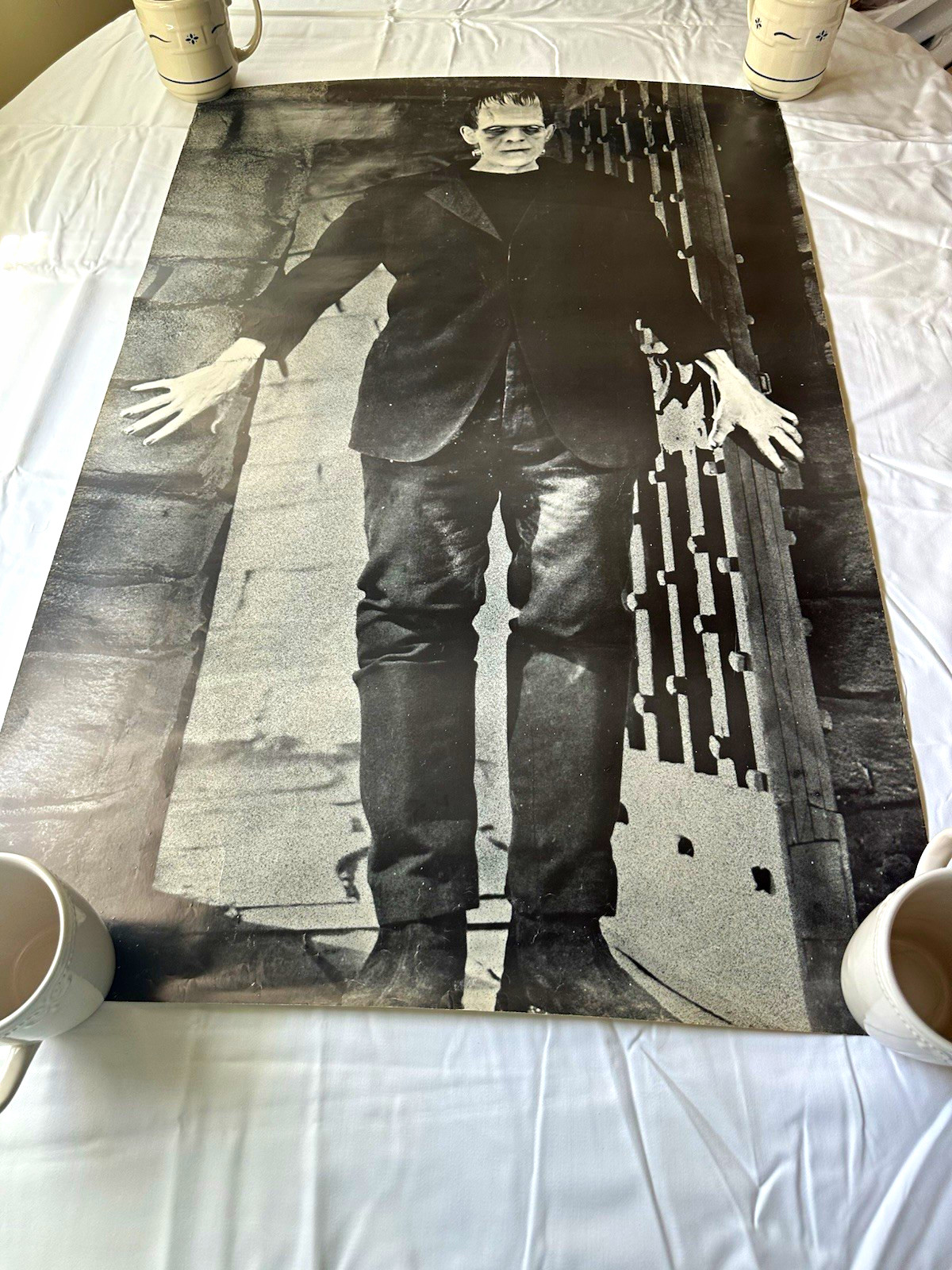 Vintage 1969 Frankenstein Monster Poster 23.75x35.75 Boris Karloff Vintage 1969 Frankenstein Monster Poster 23.75x35.75 Boris Karloff