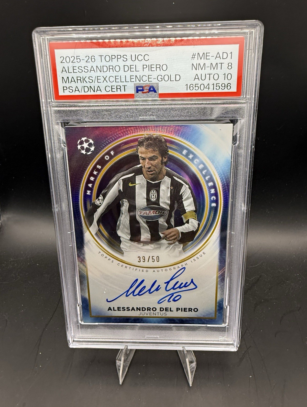 2025-26 Topps UCC - Del Piero AUTO masters of excellence /50 - CASE HIT 2025-26 Topps UCC - Del Piero AUTO masters of excellence /50 - CASE HIT