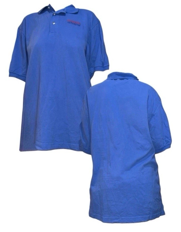 Vintage Blue Honda Polo T-Shirt Vintage Blue Honda Polo T-Shirt
