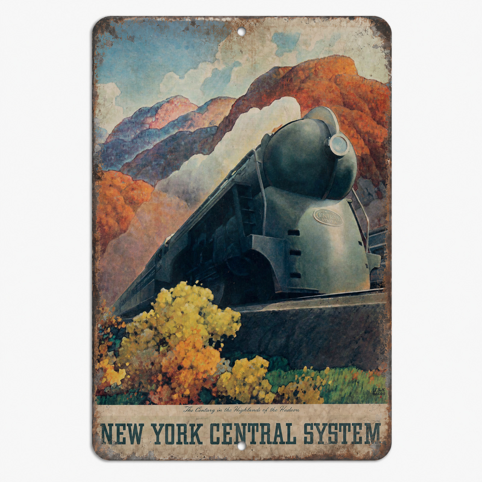 New York Central System Railroad Metal Sign Vintage RR Train NYCS3 - 3 Sizes
