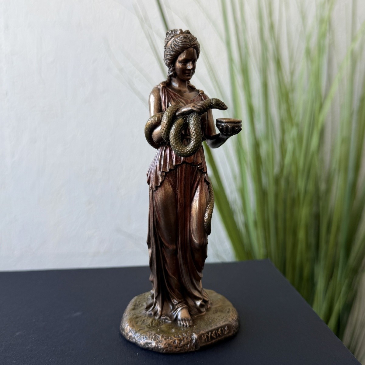 Hygieia Greek Goddess of Health Statue Bronze Finish Home Decor Gift Veronese