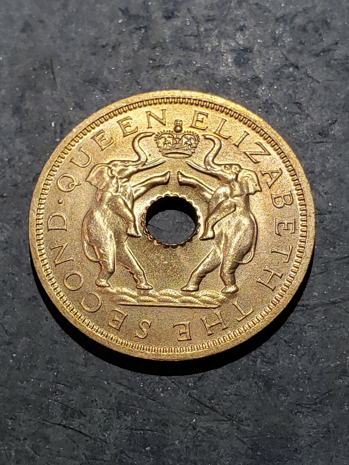 1962 RHODESIA NYASALAND One Penny Coin 
