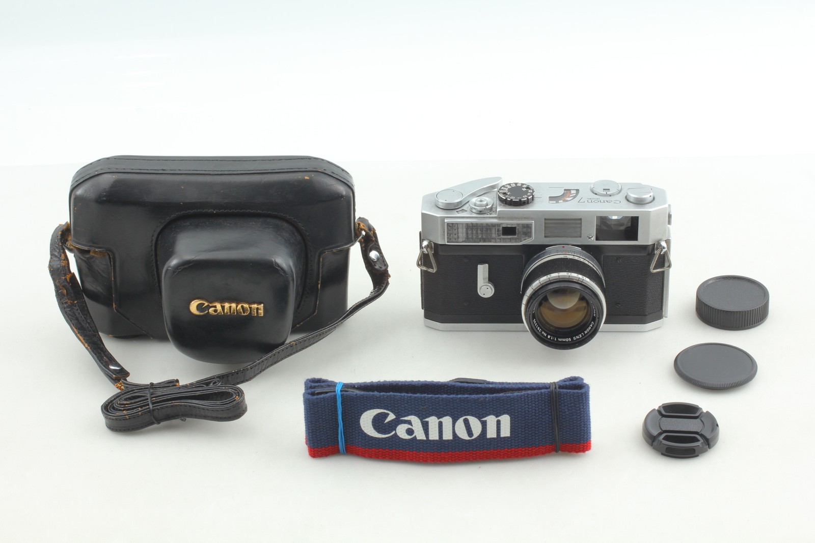 CLA\'d [MINT + Case & Strap] Canon Model 7 + 50mm f1.8 Lens L39 Camera From JAPAN