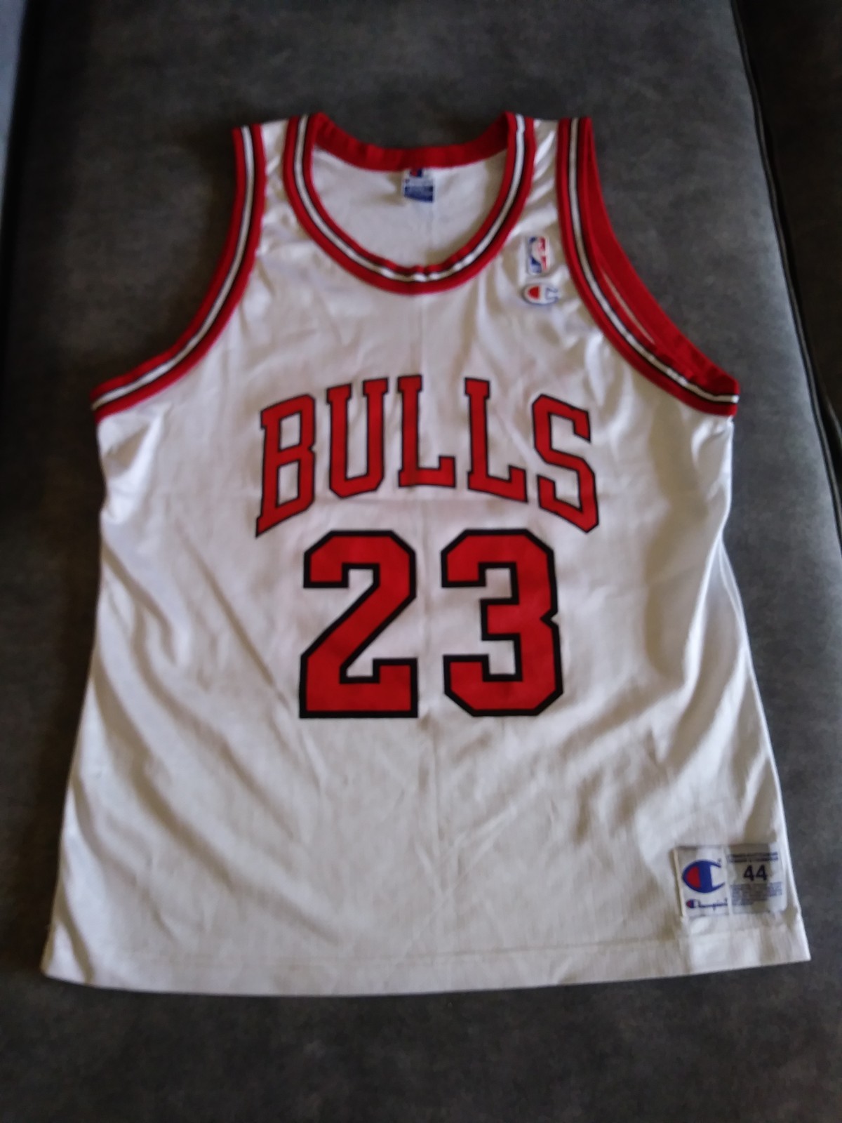 Michael Jordan Chicago Bulls vintage home jersey by Champion rare 1990s OG Michael Jordan Chicago Bulls vintage home jersey by Champion rare 1990s OG
