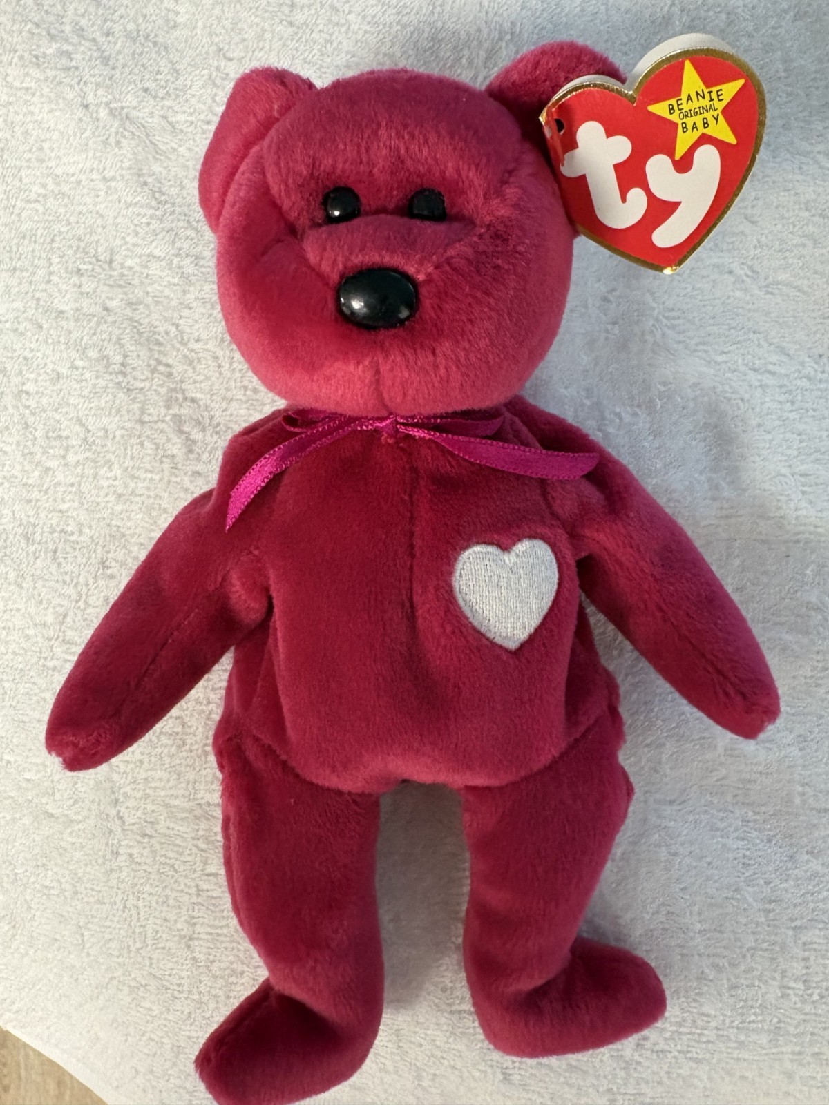 Ty Valentina the Red Bear Beanie Baby