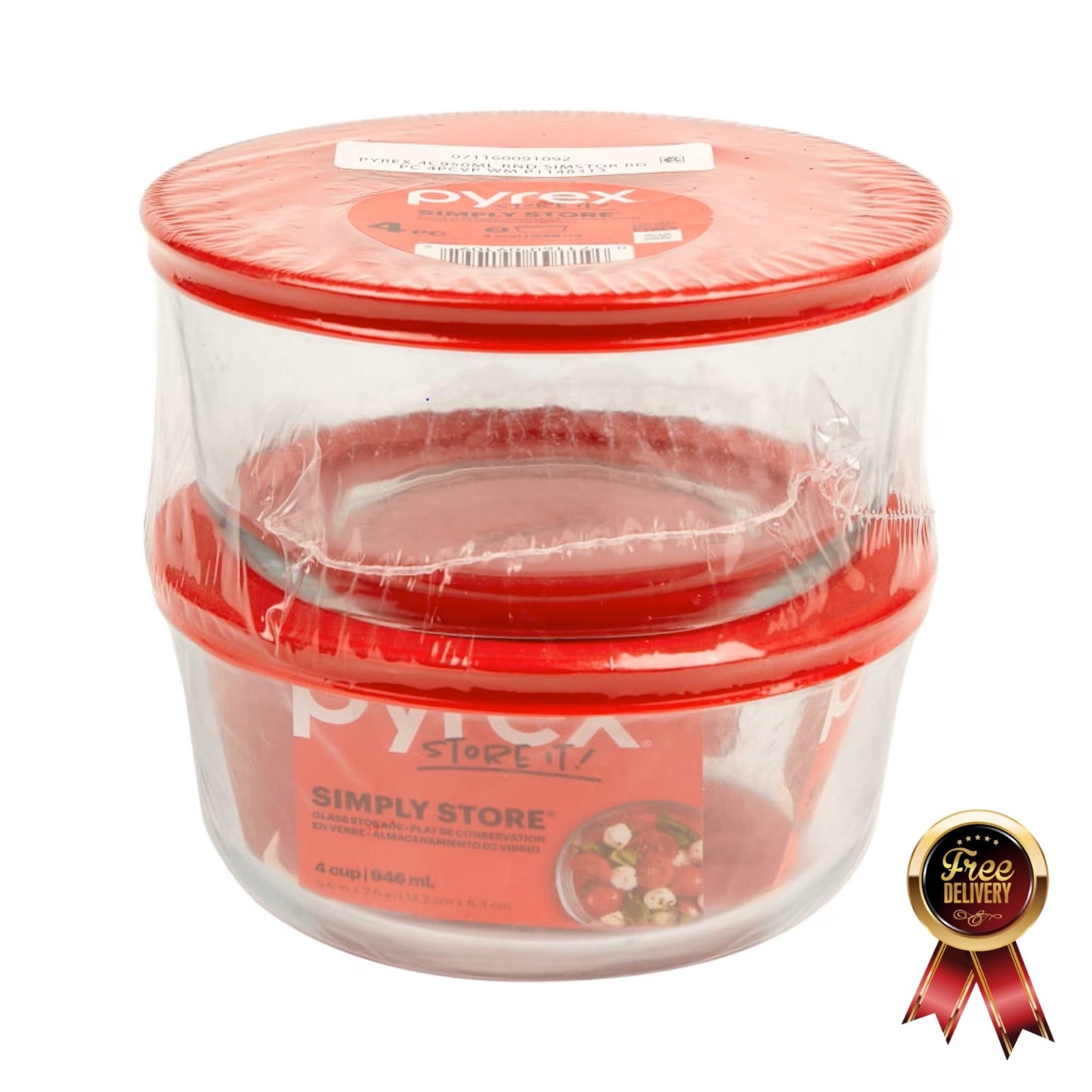 Pyrex Simply Store 4 Cup Glass Bowl Value Pack, Set of 2 Pyrex Simply Store 4 Cup Glass Bowl Value Pack, Set of 2