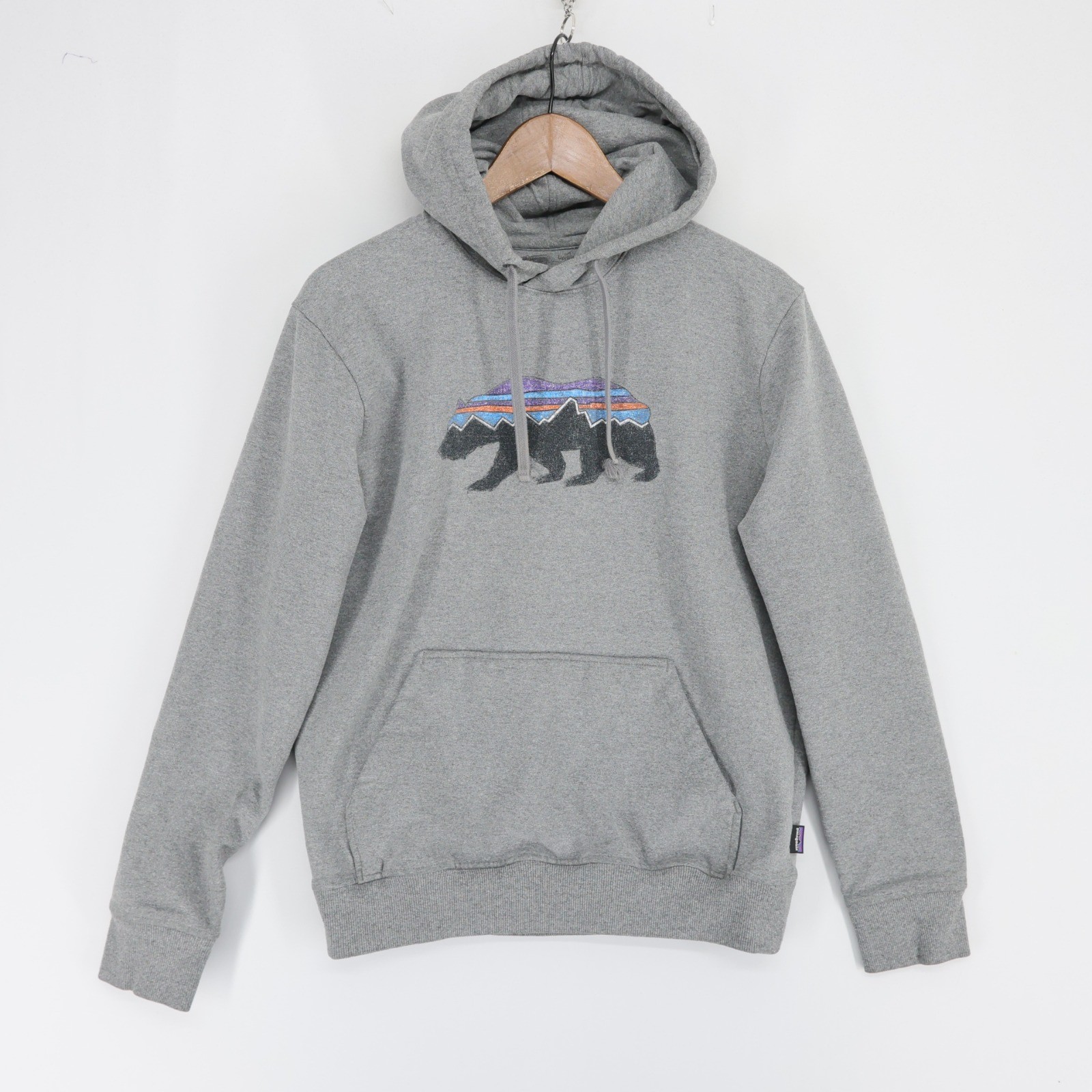 Patagonia Uprisal Hoodie Mens M Gray Heather Pullover Sweatshirt Fitz Roy Bear Patagonia Uprisal Hoodie Mens M Gray Heather Pullover Sweatshirt Fitz Roy Bear