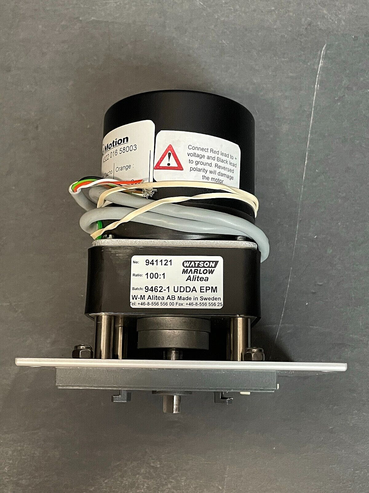 Watson Marlow Peristaltic Pump Motor Replacement for 313/314VDL Pump Head Watson Marlow Peristaltic Pump Motor Replacement for 313/314VDL Pump Head