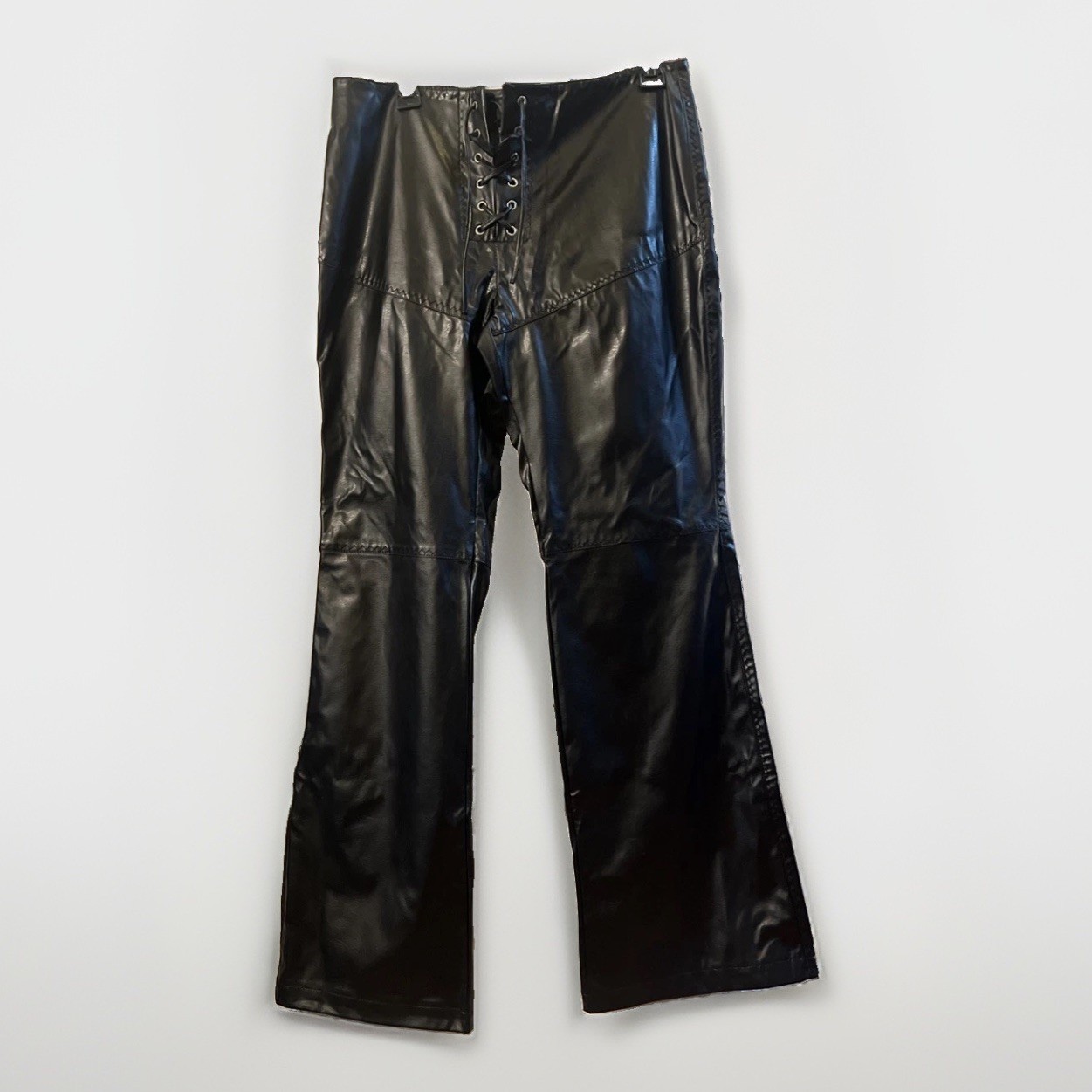 Louise Paris Vintage Lace Up Faux Leather Pants Size 12 Louise Paris Vintage Lace Up Faux Leather Pants Size 12