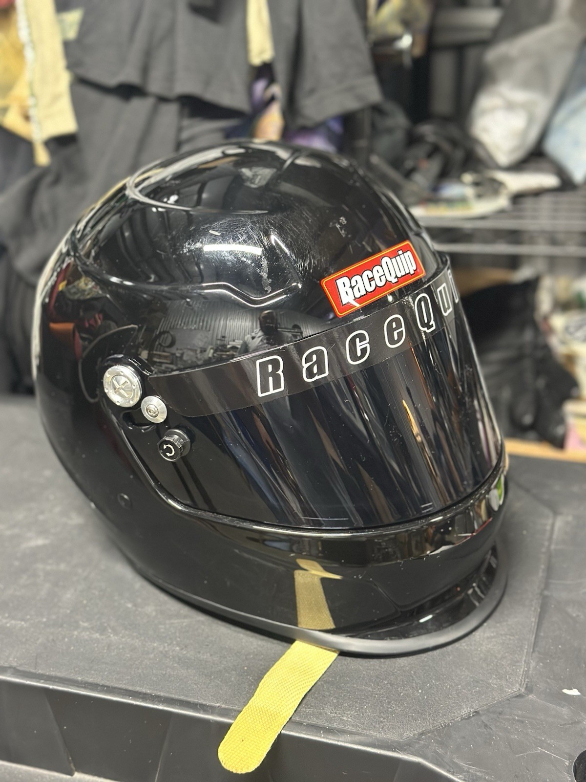 RACEQUIP/SAFEQUIP XL Gloss Black PRO15 Full Face Helmet RACEQUIP/SAFEQUIP XL Gloss Black PRO15 Full Face Helmet
