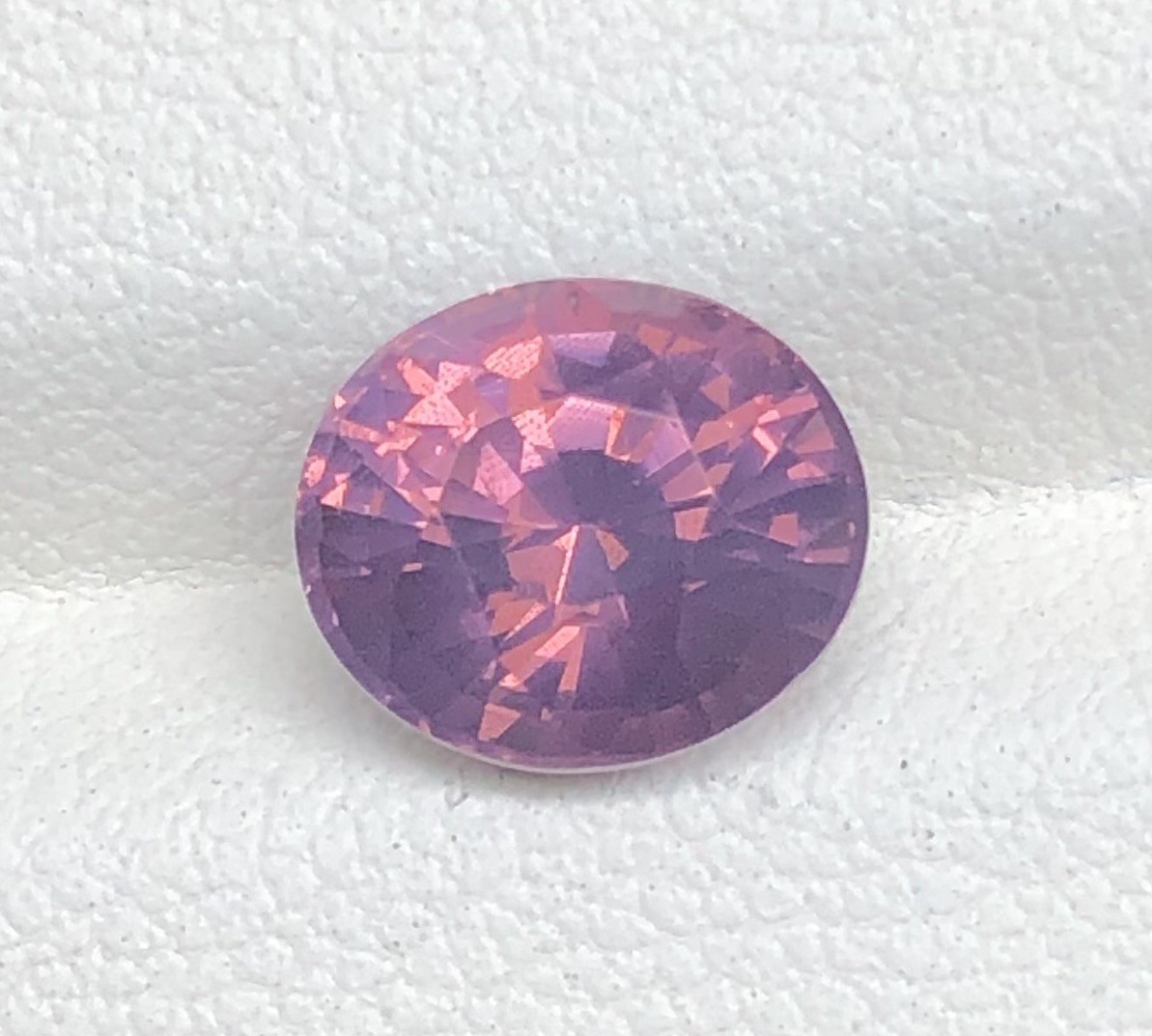 Milky Cloudy Red And Lavender  Spinel 2.57ct  Loose Gemstone