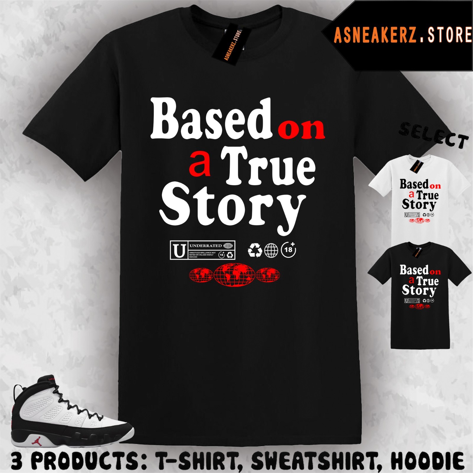 Shirt To Match AJ 9 Space Jam 2026 Sneaker Matching Tee True Story T-Shirt