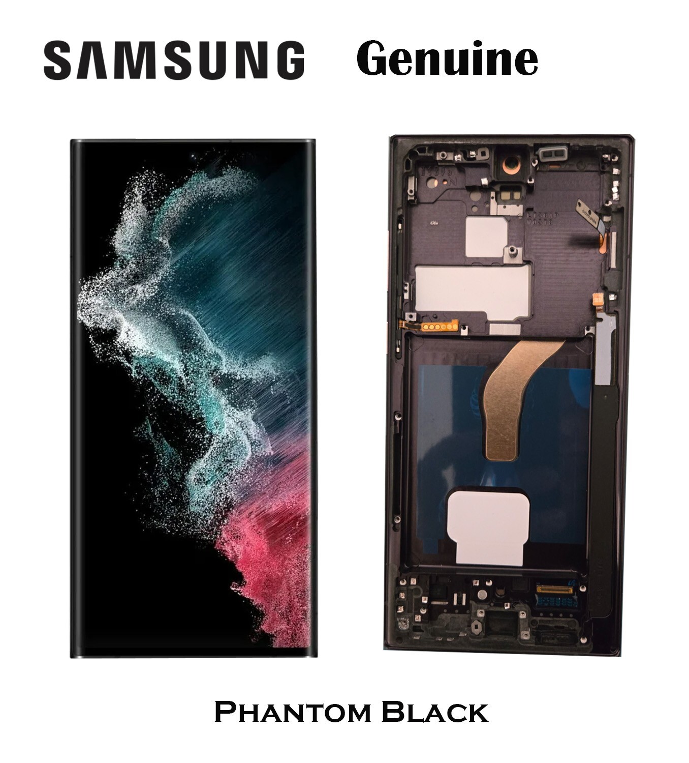 100% Original Samsung Galaxy S22 Ultra 5G Screen Replacement Display Frame S908U