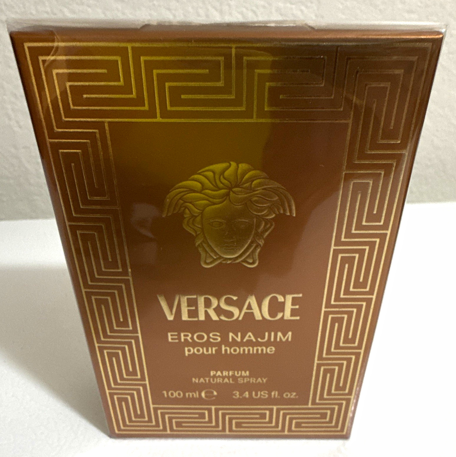 Versace Eros Najim Pour Homme Parfum Spray 3.4 US fl oz Regular Size Versace Eros Najim Pour Homme Parfum Spray 3.4 US fl oz Regular Size
