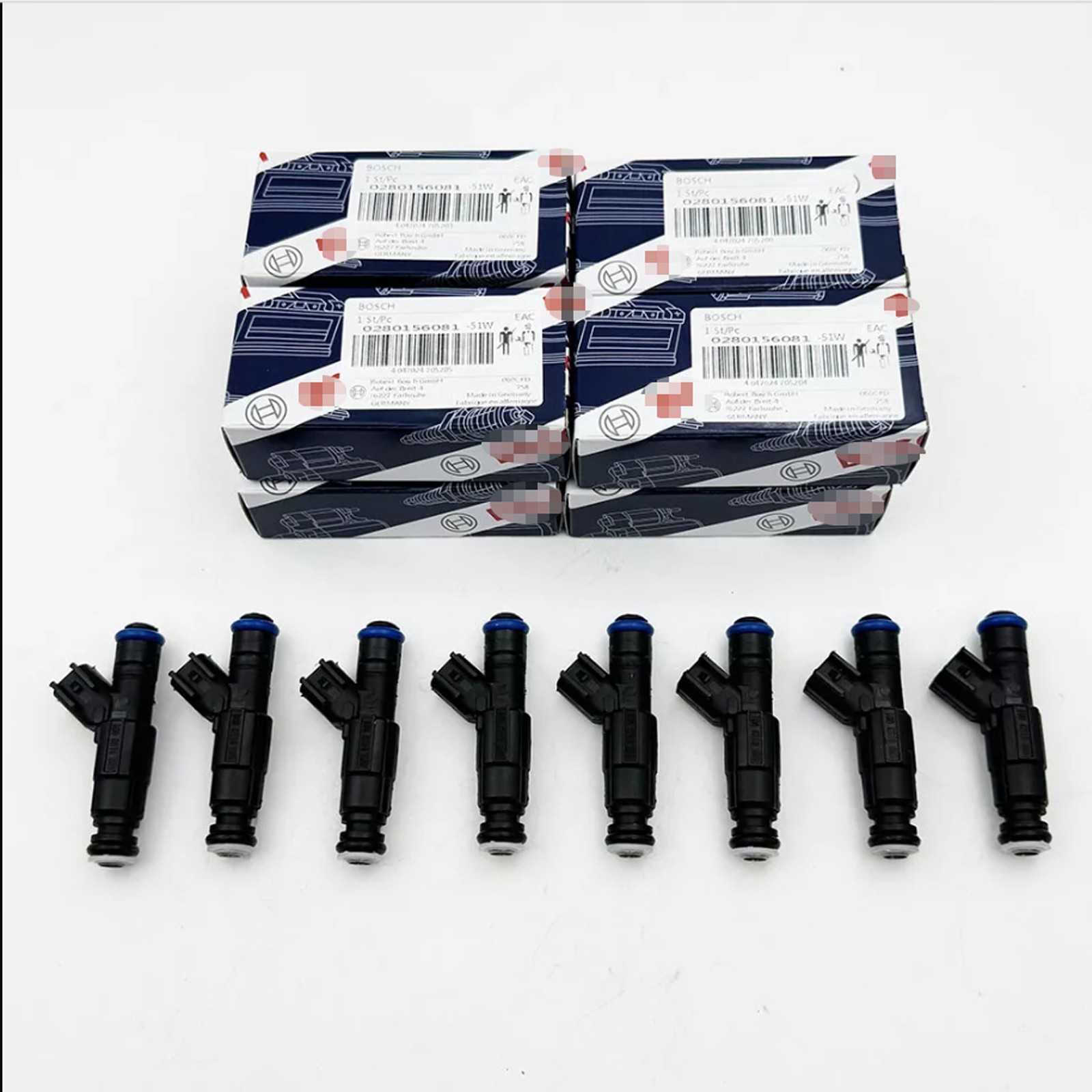 8Pcs OEM Fuel Injectors 0280156081 for MerCruiser Indmar Volvo V8 8Pcs OEM Fuel Injectors 0280156081 for MerCruiser Indmar Volvo V8