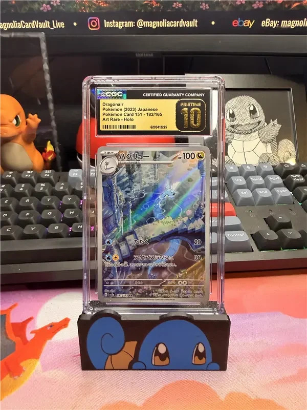 CGC Pristine 10 Dragonair Pokémon Card 151 - 182/165 Art Rare Holo - JPN