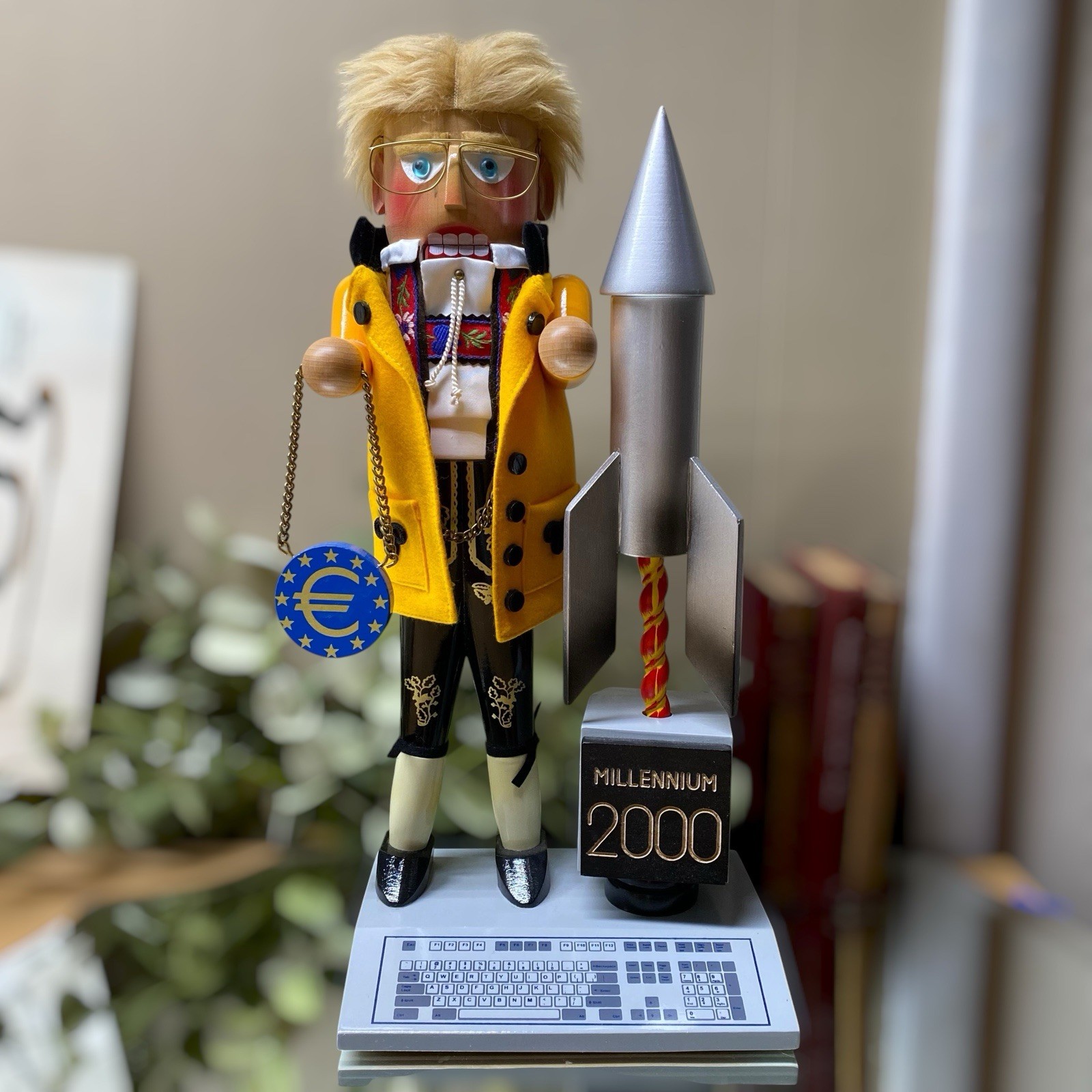Vintage Steinbach Nutcracker Millenium 2000 Volkskunst Original Design Germany Vintage Steinbach Nutcracker Millenium 2000 Volkskunst Original Design Germany