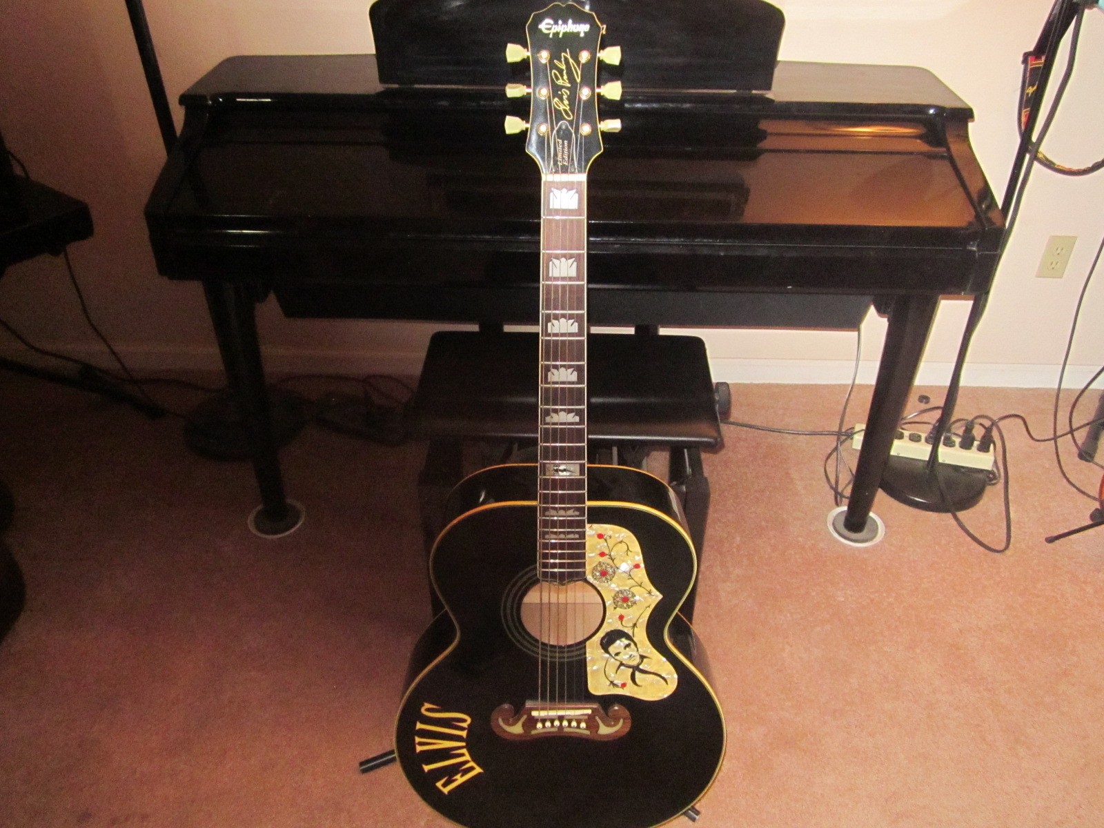 Epiphone Limited Edition ELVIS Tribute Guitar with HSC Epiphone Limited Edition ELVIS Tribute Guitar with HSC