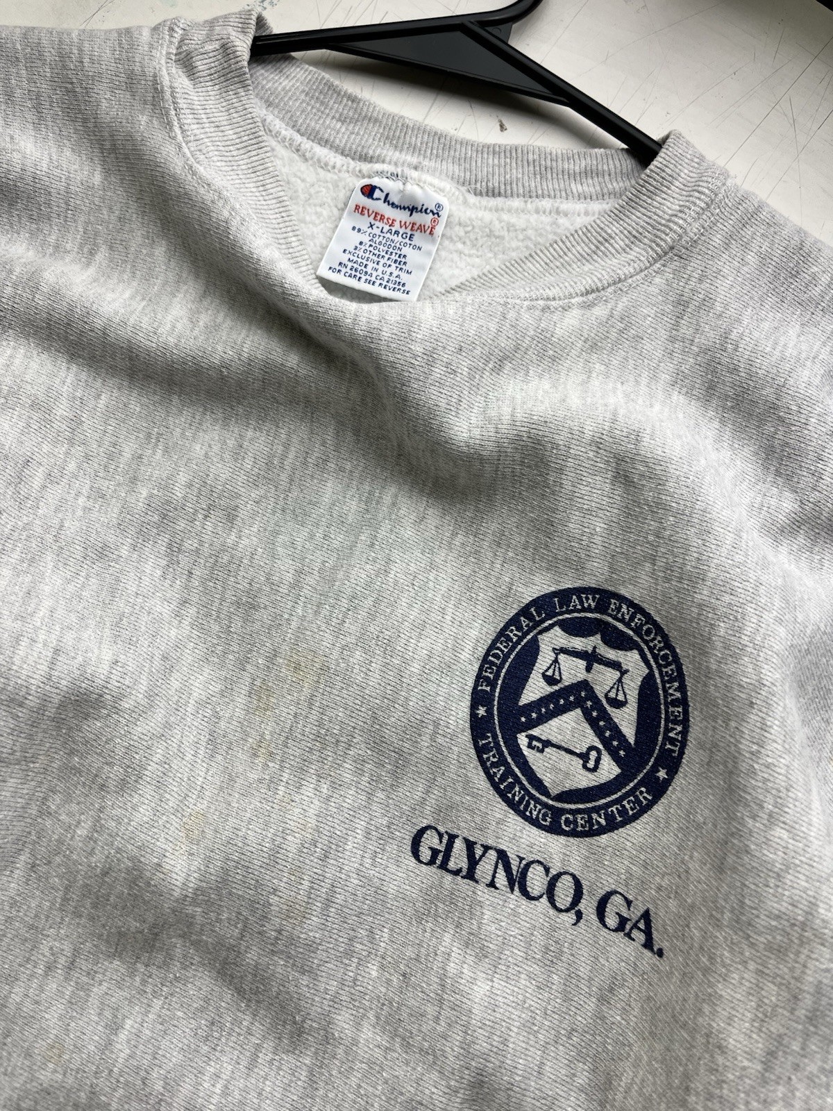 Vintage Champion Reverse Weave FBI Training Center Made In USA Glynco Georgia XL Vintage Champion Reverse Weave FBI Training Center Made In USA Glynco Georgia XL