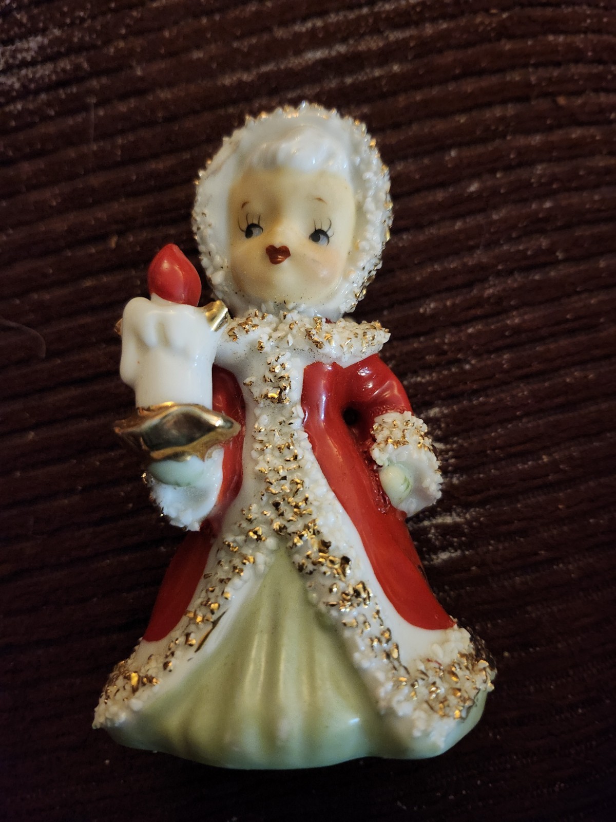 VINTAGE LEFTON GIRL CHRISTMAS ANGEL BELL GREAT CONDITION WELL PAINTED VINTAGE LEFTON GIRL CHRISTMAS ANGEL BELL GREAT CONDITION WELL PAINTED