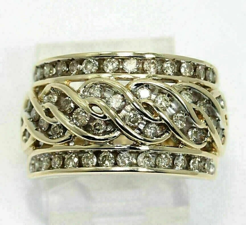 1.50 Ct Round Cut Lab-Created Diamond 14K Yellow Gold Over Engagement Band Ring 1.50 Ct Round Cut Lab-Created Diamond 14K Yellow Gold Over Engagement Band Ring