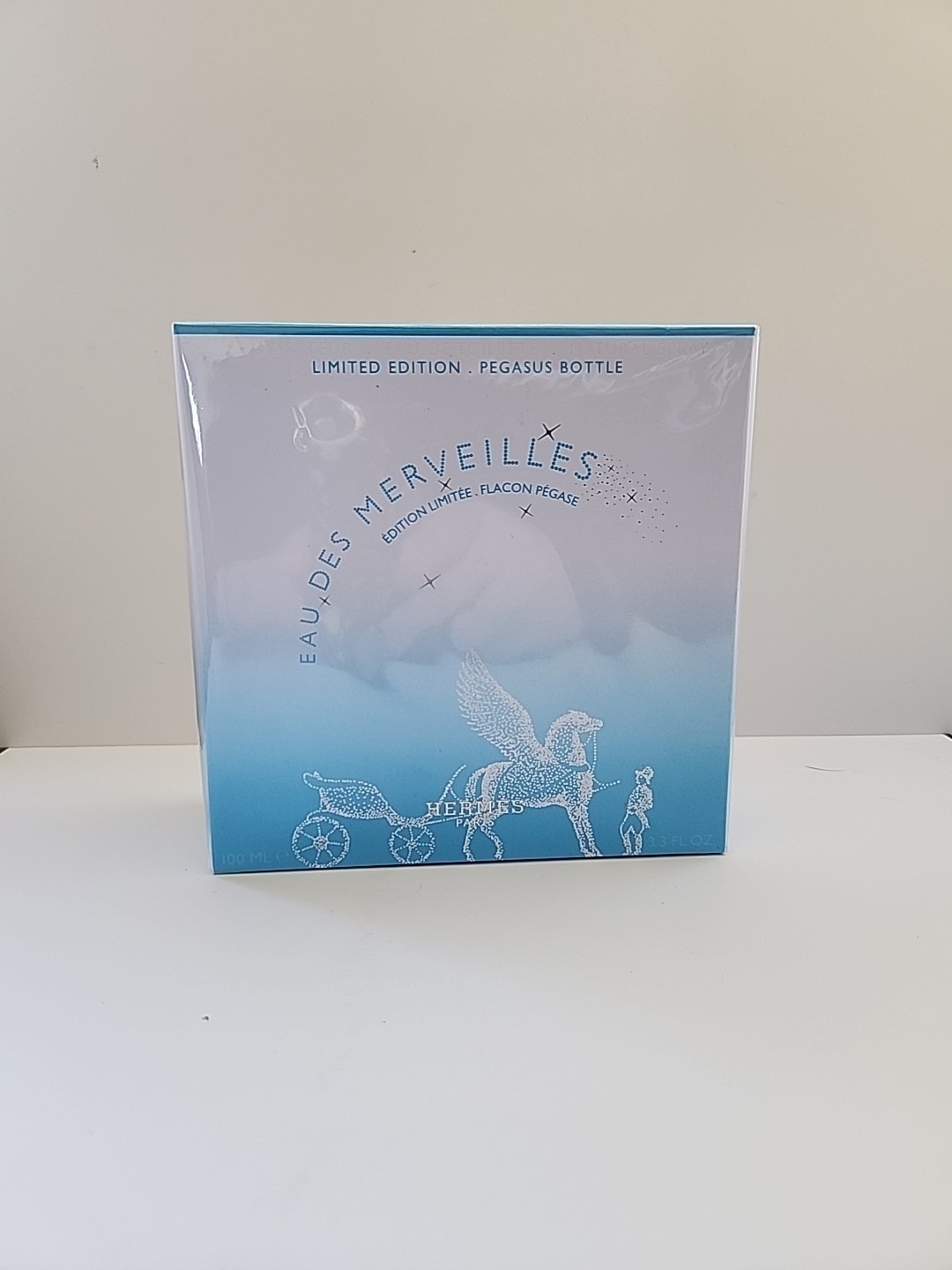 HERMÈS EAU DES MERVEILLES PEGASE 3.3 FL. OZ / 100 ML EDT Spray SEALED, 2007 RARE HERMÈS EAU DES MERVEILLES PEGASE 3.3 FL. OZ / 100 ML EDT Spray SEALED, 2007 RARE