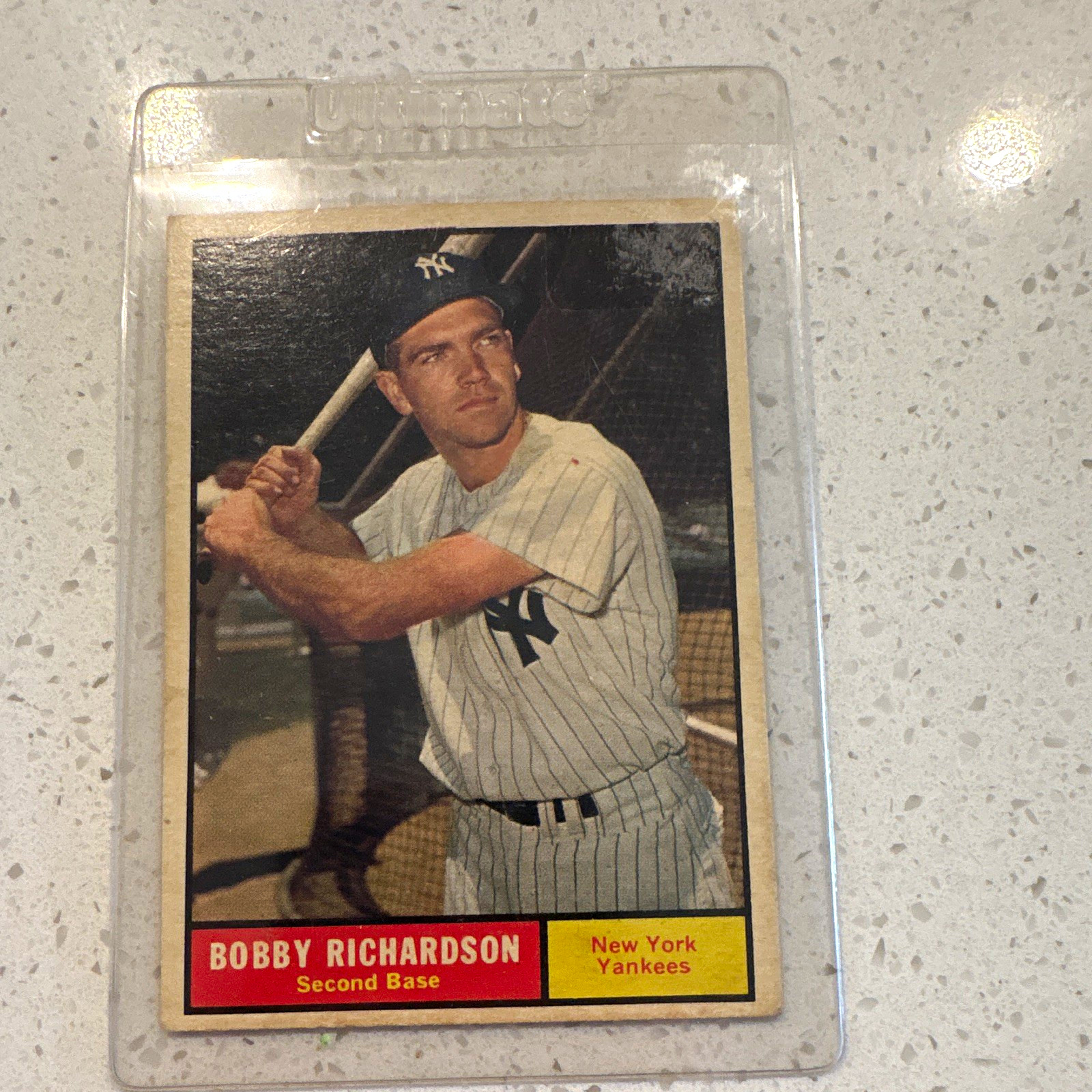 Topps 1961 Topps Bobby Richardson #180 New York Yankees Base Set Topps 1961 Topps Bobby Richardson #180 New York Yankees Base Set
