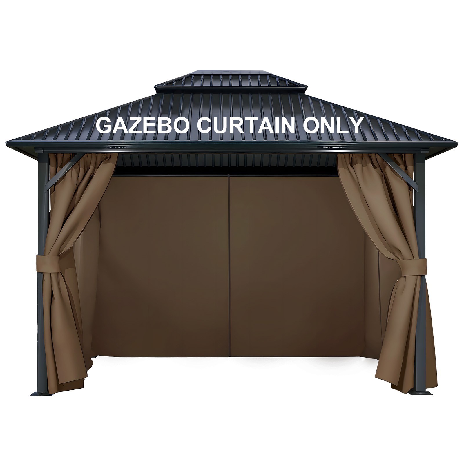 Aoodor 10'x10' Gazebo Curtain 4-Panel Universal Replacement Privacy Side Walls Aoodor 10'x10' Gazebo Curtain 4-Panel Universal Replacement Privacy Side Walls