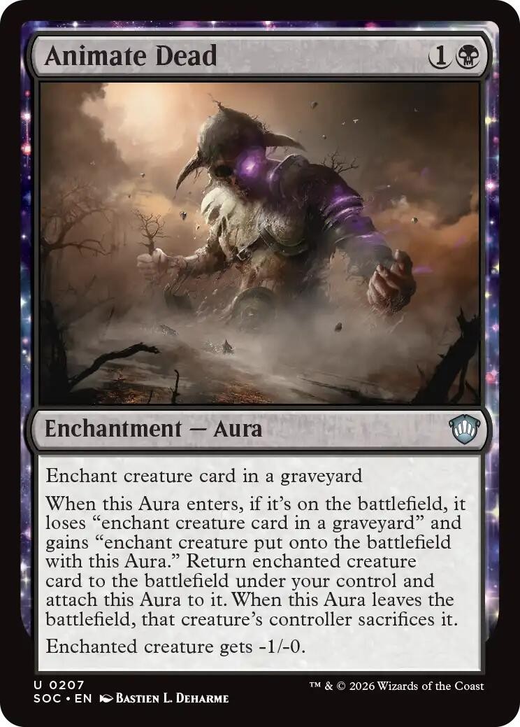 MTG SOC U Animate Dead #207 NM MTG SOC U Animate Dead #207 NM