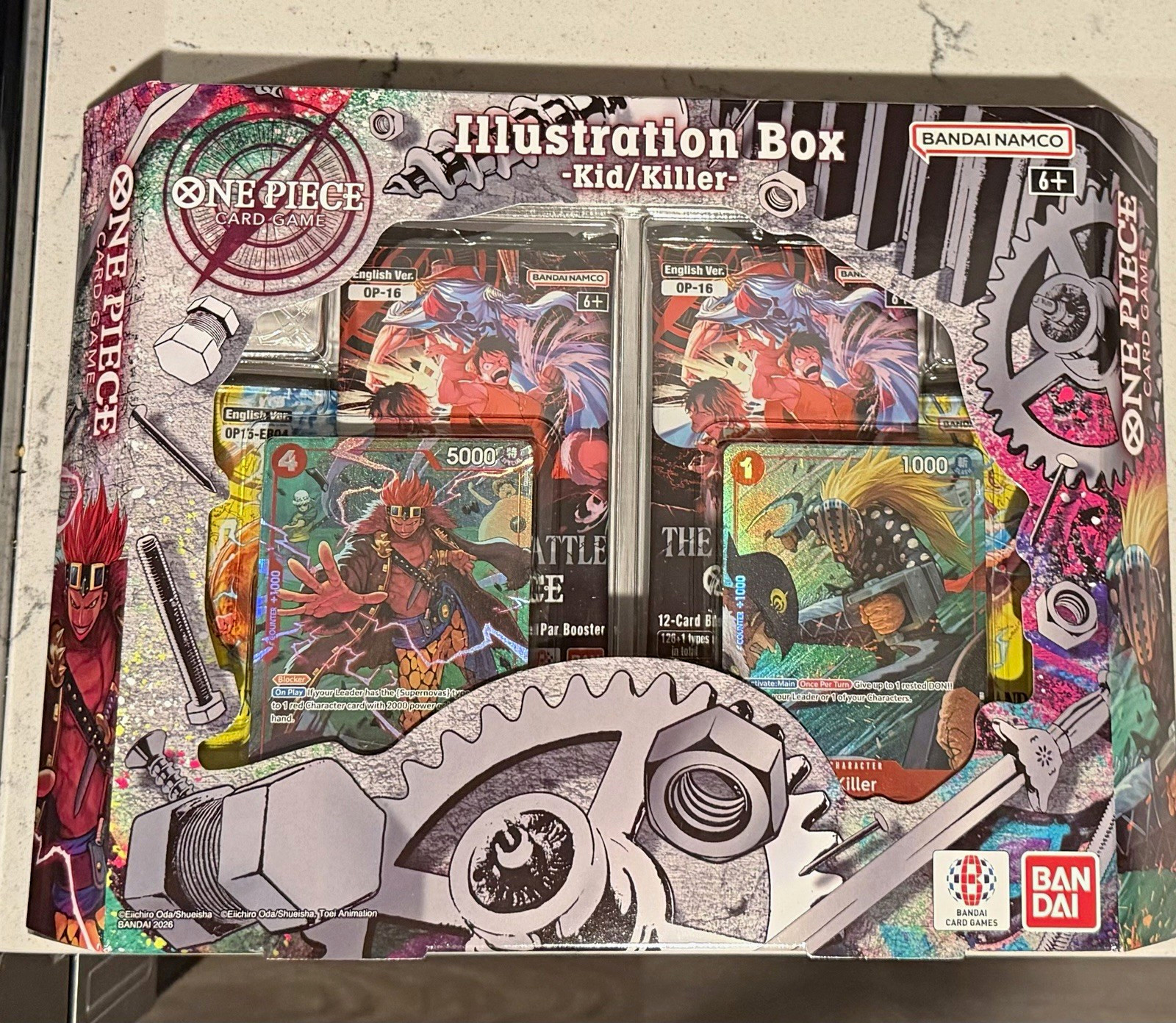 Bandai Namco One Piece Card Game Kid/Killer Box English, OP Illustration Vol. 8 Bandai Namco One Piece Card Game Kid/Killer Box English, OP Illustration Vol. 8