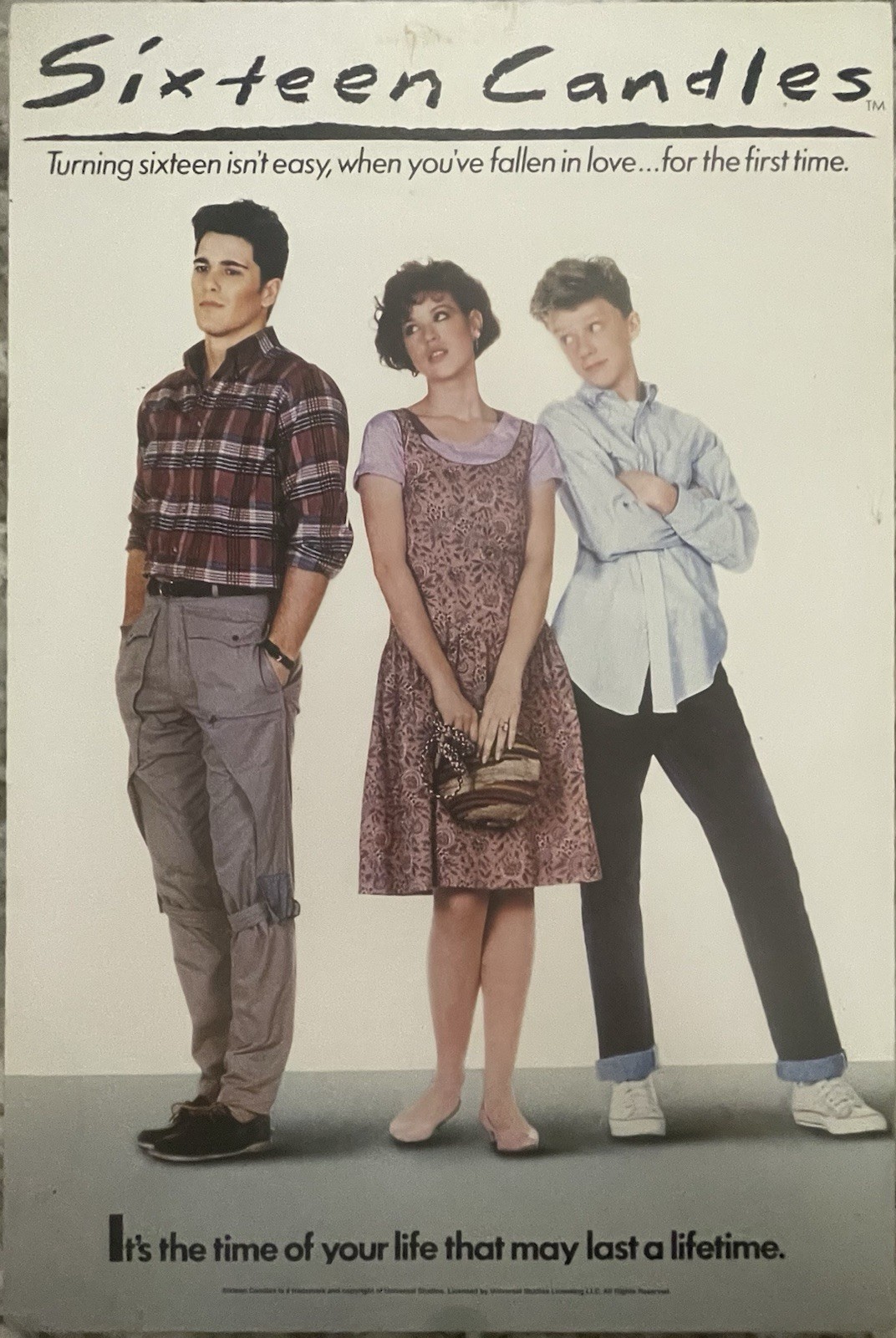 Sixteen Candles Movie Wall Plaque 12x18 Silver Buffalo Molly Ringwald 2012
