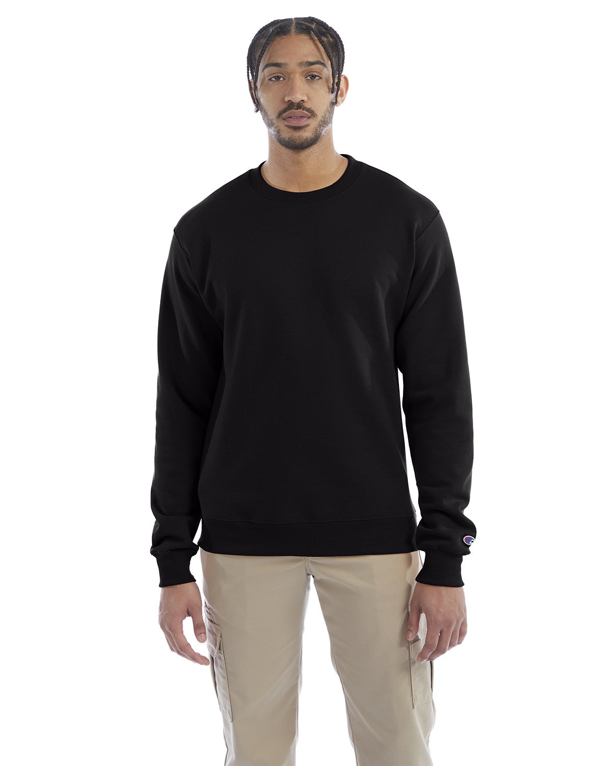 Champion Unisex US Grown Cotton/Polyester Powerblend Crewneck Sweatshirt - S600 Champion Unisex US Grown Cotton/Polyester Powerblend Crewneck Sweatshirt - S600